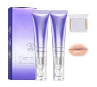Sérum Labial Hidratante Rellenador Y Antiarrugas, Sérum Rellenador Labia l Con Ácido Hialurónico, Suaviza Las Arrugas Labiales, Aumenta La Elasticidad Labia l Y Reduce Las Arrugas (Tono Naranja × 2)