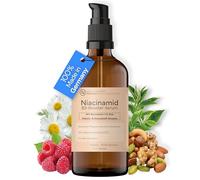 Sérum orgánico de niacinamida 10% con zinc y ácido hialurónico, suero facial refinador de poros contra granos, rojeces y arrugas, cosmética natural, fabricado en Alemania (100 ml)