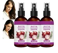 Sérum para el cabello de biotina y romero de cebolla, suero nutritivo profundo para cabello seco y dañado, aceite esencial para el cuidado del cabello, fortalece el cabello contra la rotura de la raíz