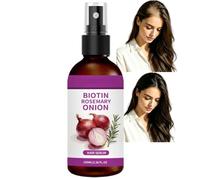 Sérum para el cabello de biotina y romero de cebolla, suero nutritivo profundo para cabello seco y dañado, aceite esencial para el cuidado del cabello, fortalece el cabello contra la rotura de la raíz
