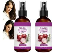 Sérum para el cabello de biotina y romero de cebolla, suero nutritivo profundo para cabello seco y dañado, aceite esencial para el cuidado del cabello, fortalece el cabello contra la rotura de la raíz