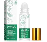 Sérum para el crecimiento del cabello con romero en formato roll-on de 20 ml, sérum masajeador para el cuero cabelludo, promueve el crecimiento del cabello y estimula los folículos pilosos.