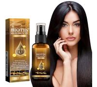 Sérum para el crecimiento del cabello de biotina, para acelerar el crecimiento del cabello, spray para el crecimiento del cabello de biotina, anticaída del cabello, en aerosol, promueve la densidad