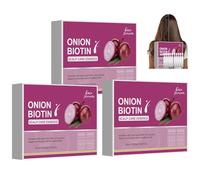 Sérum para el cuidado del cuero cabelludo de cebolla y biotina, biotina y arginina, suero hidratante para el cuero cabelludo y el cuidado del cabello, suero de cebolla roja, solución revitalizante