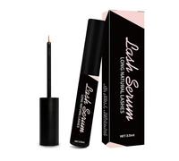 Sérum pestañas, 3ml serum crece pestañas crecimiento rápido de los ojos, tratamiento fortalecedor y alargador para pestañas y cejas, ingredientes naturales - negro