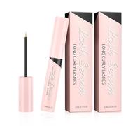 Sérum pestañas, 3ml serum crece pestañas crecimiento rápido de los ojos, tratamiento fortalecedor y alargador para pestañas y cejas, ingredientes naturales - 2 piezas rosa