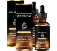 Sérum Protecteur pour Peau Noire, Sérum Visage Anti-Âge pour Cernes et Ridules, Hydratation Légère, Comble Rides et Rides