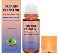 Sérum Roll-On de Aceite de Ricino Orgánico, Reafirmante y Antiarrugas para el Contorno de Ojos, Hidratante Profundo, Apto para Abdomen, Rostro y Cuerpo