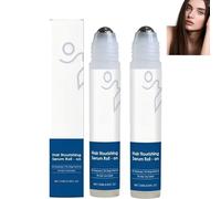 Sérum Roll-On para el crecimiento del cabello de romero, 25 ml, jengibre natural y aloe para la caída del cabello, para barba y cejas, 2 unidades
