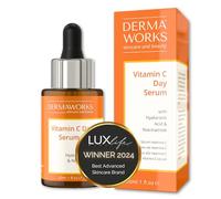 SERUM VITAMINA C ALTA POTENTE con Acido Hialuronico y Niacinamida - Contorno de Ojos Mujer y Hombre - Serum Facial Hidratante, Antimanchas, Antiarrugas y Antiedad - Vitamina C Cara de DERMAWORKS