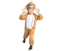 Seruna Disfraz de león para niños, talla 128 - 134, disfraz de carnaval, para niños pequeños, regalo de cumpleaños o Navidad