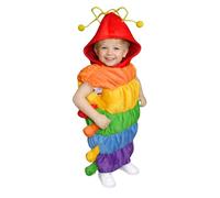 Seruna Disfraz de oruga F83 de talla 92 a 98 para niños pequeños, bebés, orugas, disfraz de oruga, disfraces, carnaval, carnaval, disfraz de carnaval, disfraz de carnaval, regalo de cumpleaños
