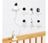 Seruno X Universal Vigilabebés y Cámara de Bebé, Compatible Seruno Vtech/momcozy/Boifun/Babystar/Philips, Eufy y Cámaras con Rosca 1/4", Flexible Tipo Cuello de Cisne, Soporte Sin Taladro Cuna y Móvil