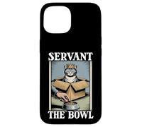 Servant The Bowl Cat In Box - Cuenco de comida con diseño de gato divertido Carcasa para iPhone 15