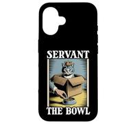 Servant The Bowl Cat In Box - Cuenco de comida con diseño de gato divertido Carcasa para iPhone 16
