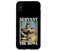 Servant The Bowl Cat In Box - Cuenco de comida con diseño de gato divertido Carcasa para iPhone XS Max