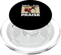 Serve Play Alabanza para Músicos Cristianos Adorar Bateristas PopSockets PopGrip para MagSafe