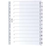 Serve Separador de cartón de 1 a 12 dígitos A4