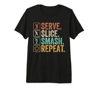 Serve Slice Smash Repeat Entrenamiento de Tenis Jugador de Tenis Camiseta Premium