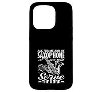 Serve The Lord Saxofón Saxofonista Divertido Carcasa para iPhone 15 Pro