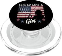 Served Like A Girl Female Veterans Day Gift PopSockets PopGrip para MagSafe