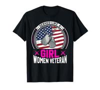 Served Like A Girl Women Veteran Patriotic Vet Lady Camiseta