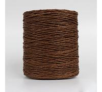 SERVEL Hilos de Colores de 280 Metros, Hilo de Paja de Rafia Natural para Verano, Sombrero de Ganchillo Tejido a Mano, Bolso, cojín, cestas, Material de Tejer