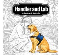Service Dog Therapy Labrador Coloring Book for Adults: Semi-Realistic Coloring Pages Celebrating the Working Labrador Bond