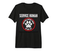 Service Human Do Not Pet Dog Canine Lover Camiseta Premium
