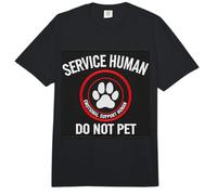 Service Human Do Not Pet Dog Canine para entusiastas de los Animales Comfort Colors Adult Heavyweight T-Shirt