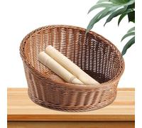 service tissé, tissé incliné, en osier incliné pour le rangement des fruits de, La vie quotidienne utilise des clés de portefeuille Organisateur plateau artificiel Bowl de