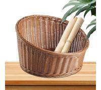 service tissé, tissé incliné, en osier incliné pour le rangement des fruits de, La vie quotidienne utilise des clés de portefeuille Organisateur plateau artificiel Bowl de