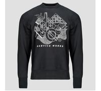Service Works Sudaderas FREQUENT FLYER CREWNECK in Negro US S