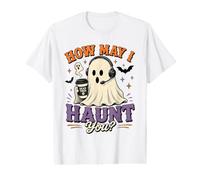Servicio al Cliente Halloween How May I Haunt You Camiseta gráfica económica