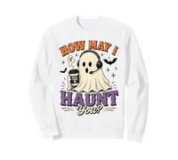 Servicio al Cliente Halloween How May I Haunt You Sudadera