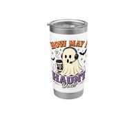 Servicio al cliente Halloween How May I Haunt You Vaso térmico de acero inoxidable de doble pared