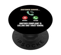 Servicio al Cliente Sarcastic Support Desk Representante PopSockets PopGrip Adhesivo