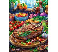 Servicio de Banquete de Acción de Gracias Puzzle 500 Piezas Relajante Premium Paisaje de Ciencia ficción Rompecabezas para Hombres Y Mujeres Estera Portátil 3D Decoración Hogar Duradera 500 PCS