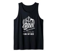 Servicio de extracción de Cerveza Sin Trabajo Demasiado Grande o pequeño Día del Padre Camiseta sin Mangas
