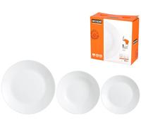 Servicio De Platos 18 Piezas Luminarc Zelie Opalino Blanco Arc