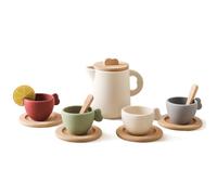 Servicio De Té De Madera Para Niñas, Juguetes Coloridos Princess Tea Show | Juego De Juego De Madera Creativo Con Tazas, Platos, Pasteles, Cubiertos - Aprendizaje Perfecto Y Regalo De Papel