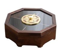 Servidor de aperitivos dividido con tapa transparente, múltiples compartimentos para dulces, frutos secos y aperitivos