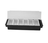 Servidor de condimentos refrigerado por hielo, bandeja de condimentos, dispensador de condimentos, contenedor de servir, organizador de ollas de condimentos helados, bandeja de ensalada, bandeja