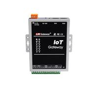 Servidor de dispositivos IoT industrial, 4 puertos RS232/485 Modbus Gateway RTU a TCP Converter con Wi-Fi extendido, Ethernet 10/100 (404)