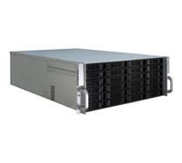 Servidor Inter-Tech 4U-4424 Rack Negro Plata ATX EATX Micro ATX Mini-ITX SSI EEB 4U