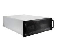 Servidor Inter-Tech 4U-465M2 doble Mini-ITX 6 bahías 4U Rack negro
