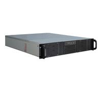 Servidor Inter-Tech IPC 2U-20255 Rack 2U Negro Acero 8 HDD 3,5" 3 SSD 2,5" USB 3.2