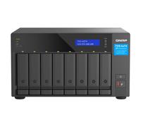 Servidor NAS QNAP 8 bahías Intel Core i7 32GB DDR4 LAN 2,5GbE PCIe 4.0 con QuTS hero y caché SSD M.2 NVMe