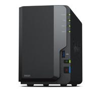 Servidor NAS Synology DiskStation DS223 - 2 Bahías, 1.7 GHz, 2 GB DDR4, Ecológico y Eficiente