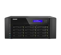 Servidor NAS torre QNAP 12 bahías U.2 NVMe/SATA, AMD EPYC 8 núcleos, 64GB DDR4 ECC, 25GbE, QuTS hero